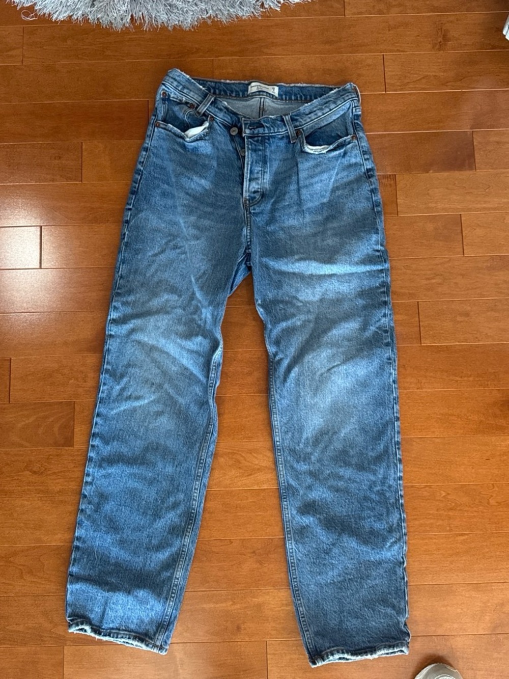 Abercrombie & Fitch Women's Blue Boyfriend Jeans